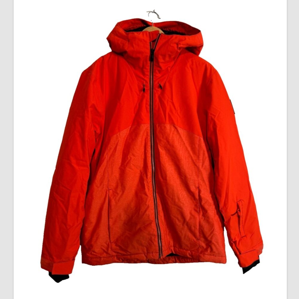 New Quiksilver Men's Mission Orange Printed Block Jacket Dry Flight Highline M